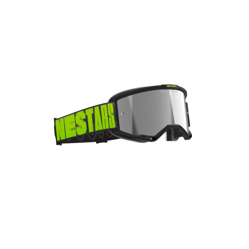 Maschera Alpinestars Vision 5 Hollow Charcoal Yellow Fluo