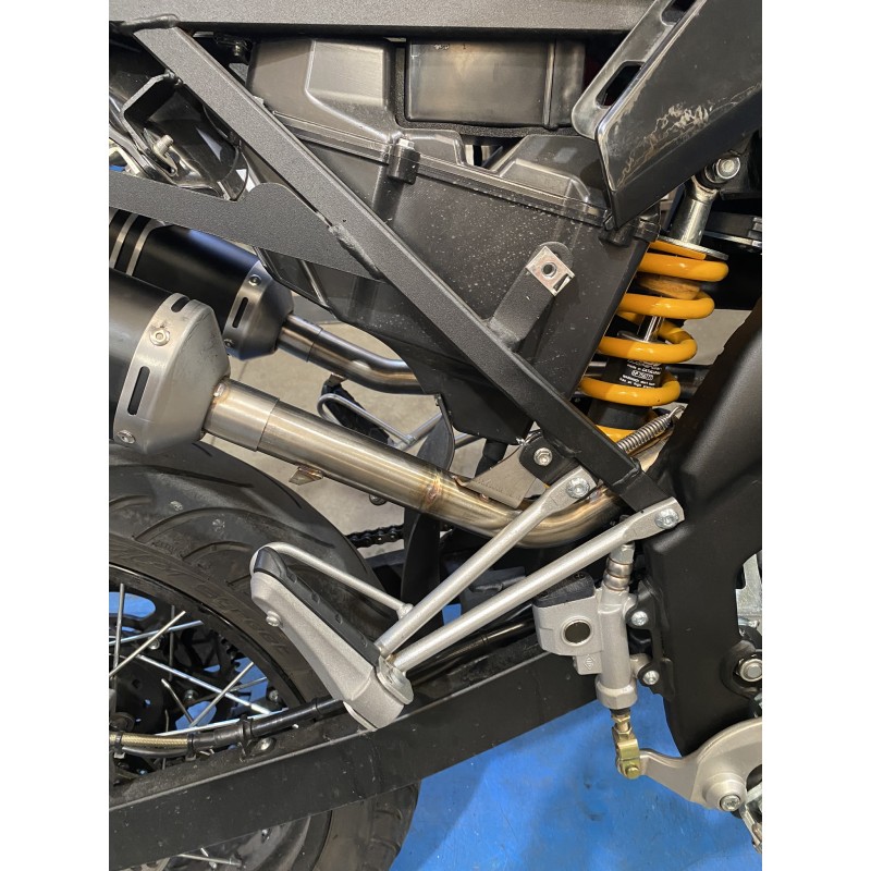 Auspuffanlage Scalvini Vent 125 4T 2022-2024 - schwarz Schalldämpfer