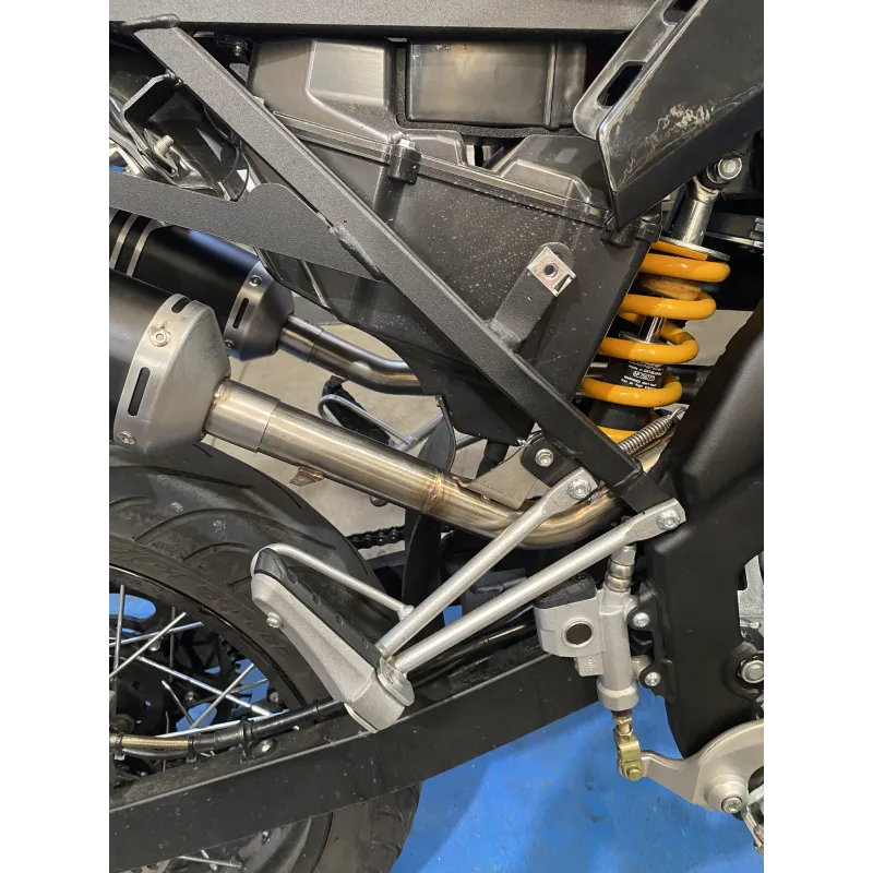 Auspuffanlage Scalvini Vent 125 4T 2022-2024 - schwarz Schalldämpfer