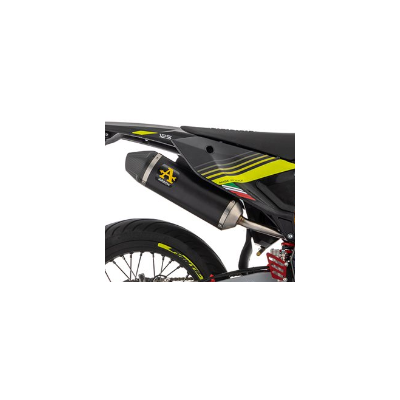 Terminale Arrow "Dark" con fondello carby | Fantic XMF - XEF 125 2023-2024