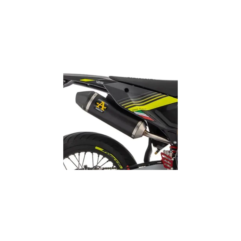 Silencieux slip-on Arrow "Dark" - carby | Fantic XMF - XEF 125 2023-2024