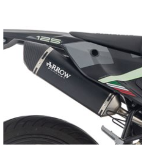Terminale Arrow "Dark" con fondello carby | Fantic XMF - XEF 125 2025+