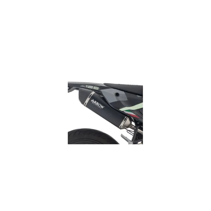 Edelstahl Endschalldämpfer Arrow "Dark" - carby | Fantic XMF - XEF 125 2025+
