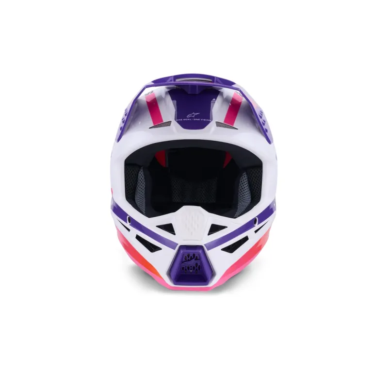 Helmet Alpinestars SM3 Heat White Purple Pink Glossy