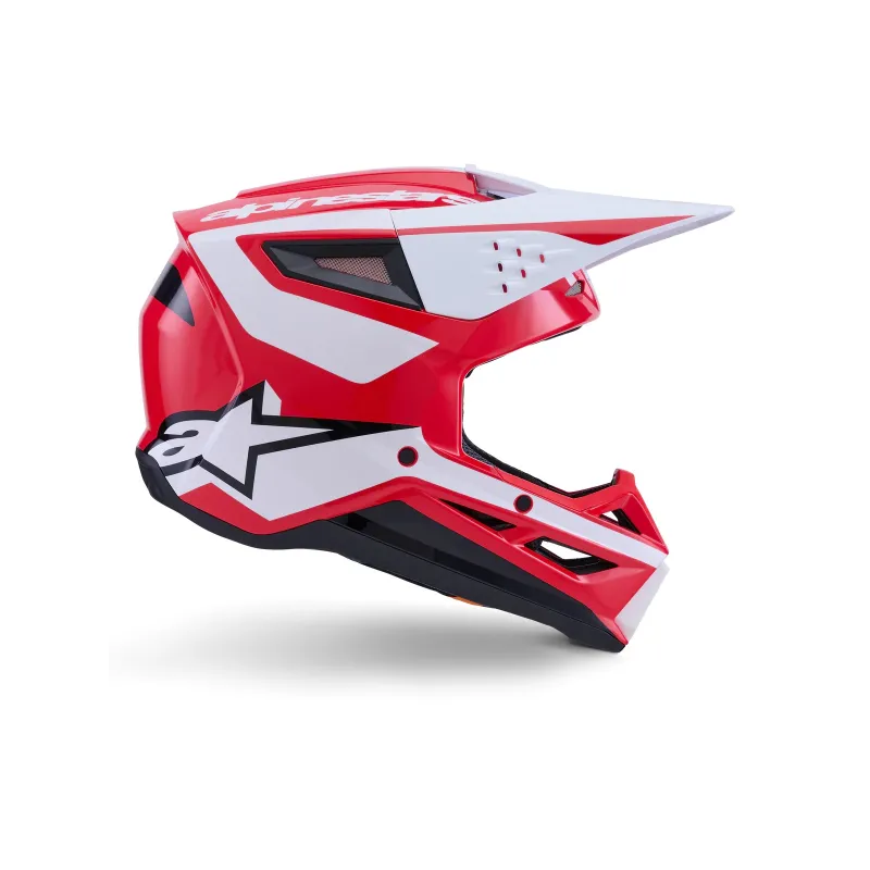 Helmet Alpinestars SM3 Heat Red White Black Glossy