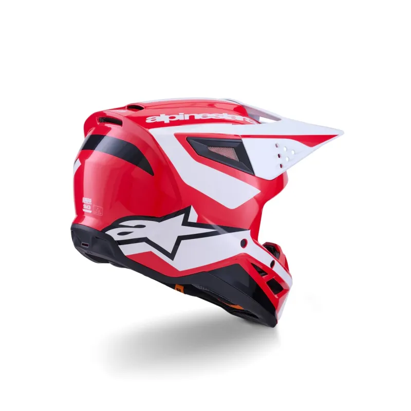 Helmet Alpinestars SM3 Heat Red White Black Glossy