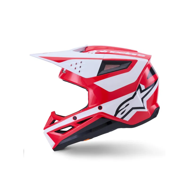 Helm Alpinestars SM3 Heat Red White Black Glossy