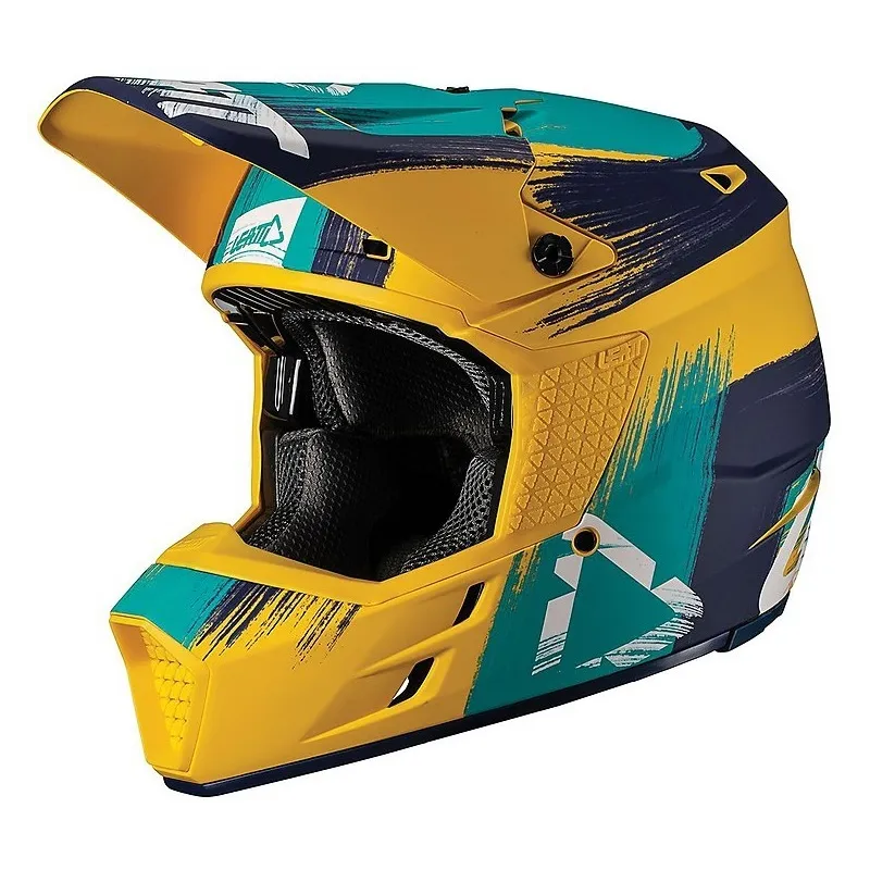 Casque Cross Leatt GPX 3.5 Gold Teal