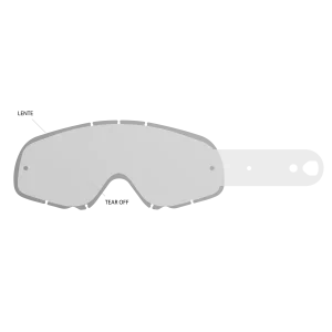 Clear lens + 10 tear off E3601-1529503991 Compatibili - Aftermarket Accessoires masques