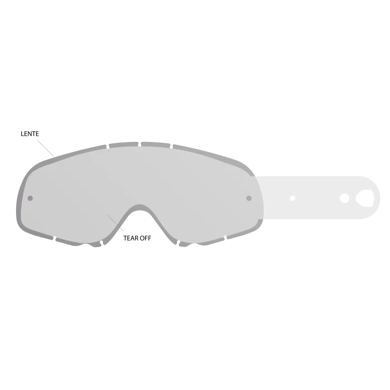 Lente trasparente + 10 lenti a strappo E3601-1529503991