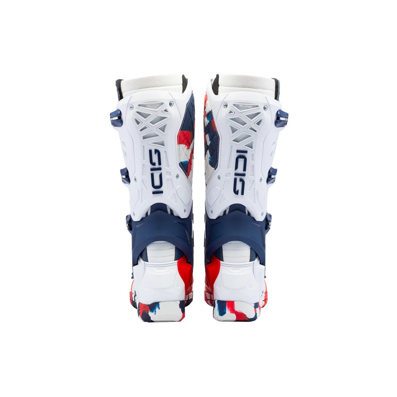 Motocross Stiefel Cross - Enduro Sidi Crossair X White Navy Red