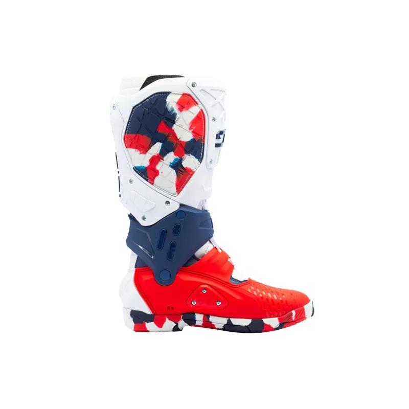 Motocross Stiefel Cross - Enduro Sidi Crossair X White Navy Red