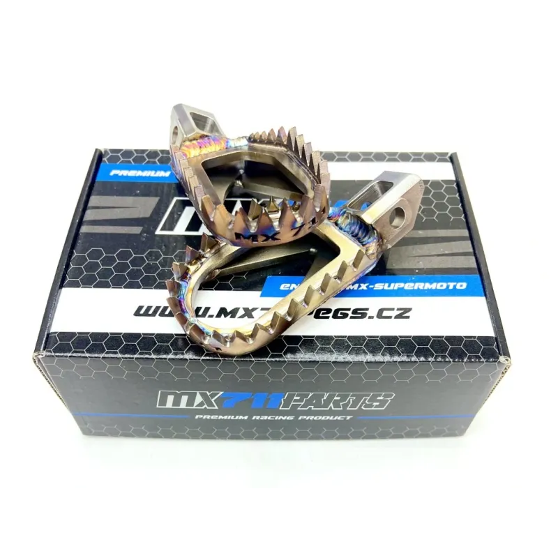 Stainless steel footpegs MX711 | Ktm Husqvarna 2016-2022 GasGas 2021-2023