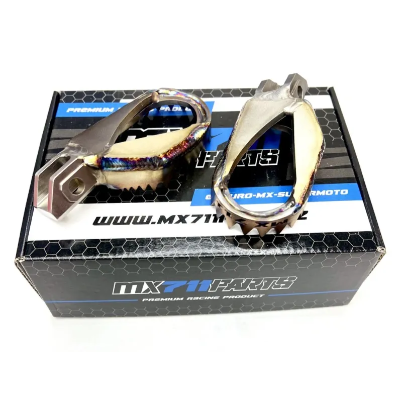 Stainless steel footpegs MX711 | Ktm Husqvarna 2016-2022 GasGas 2021-2023