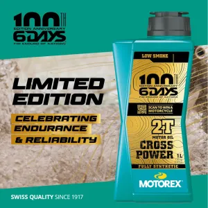 Motorex cross power Engine Huile 2 Temps full synthetic SIXS DAYS