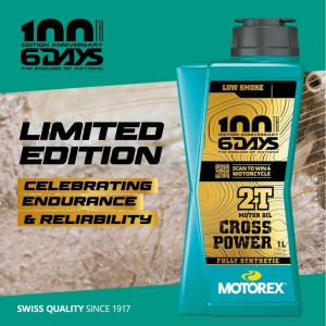 Motorex cross power Engine Oil 2 Stroke full synthetic SIXS DAYS