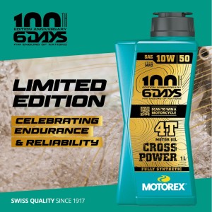 Engine Oil Motorex Cross power 4 stroke SAE 10w50 SIXS DAYS