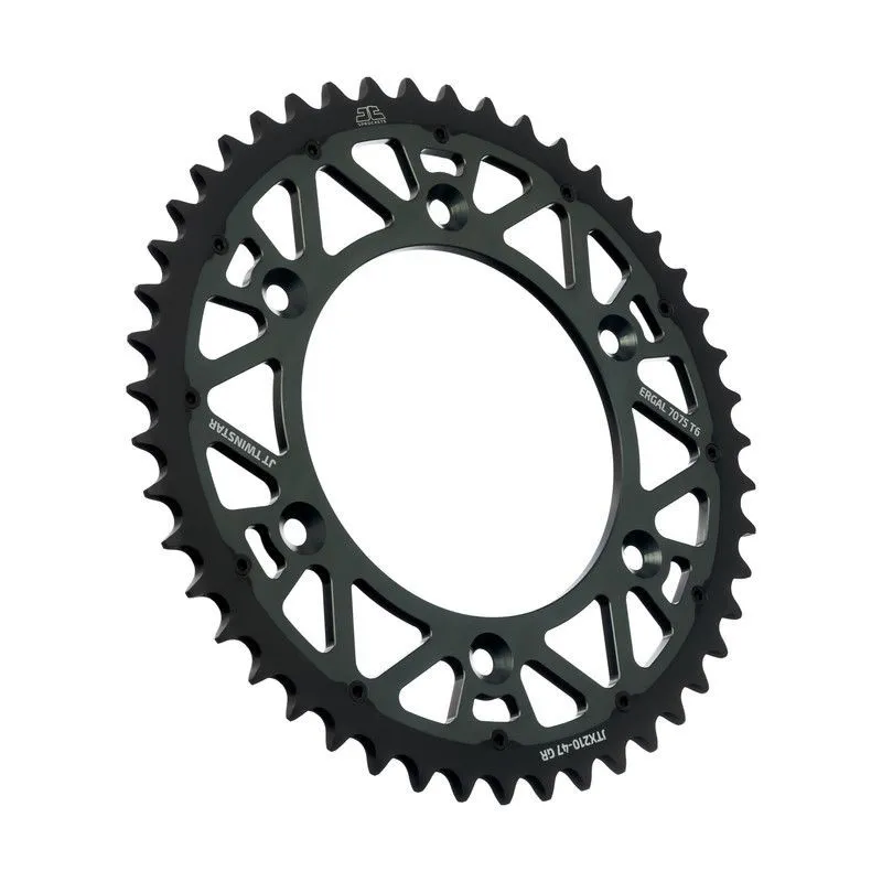 Corona JT TWINSTAR bi-metallo grigio-nero | HONDA CR CRF