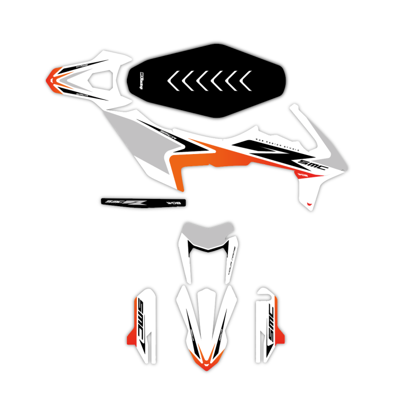 Kit Autocollants KTM Adventure - Supermoto GP White