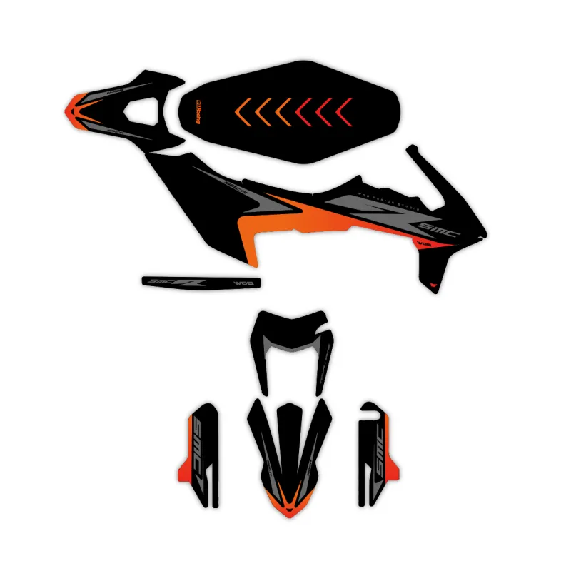Dekor Kit KTM Adventure - Supermoto GP Black