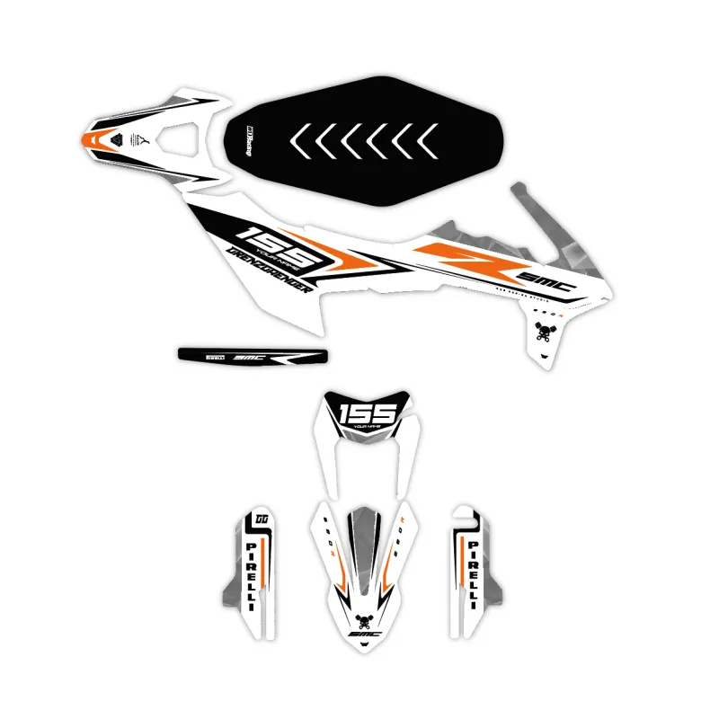 Grafiche KTM Adventure - Supermoto GG White