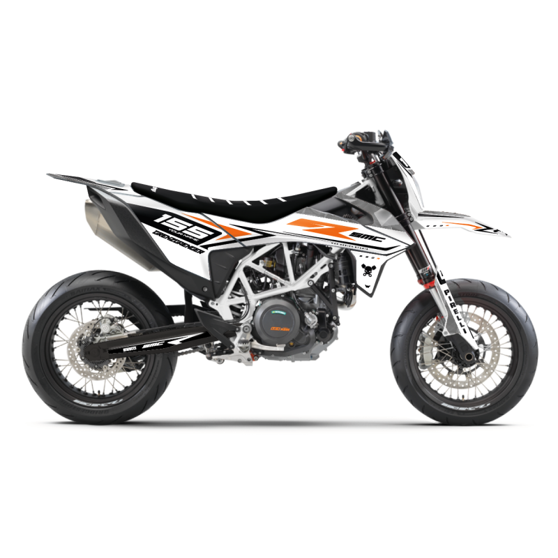 Kit Autocollants KTM Adventure - Supermoto GG White