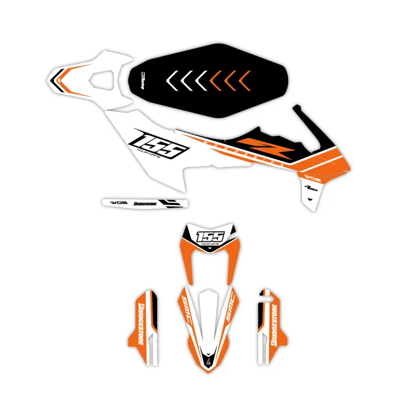 Graphic kit KTM Adventure - Supermoto Cafe White