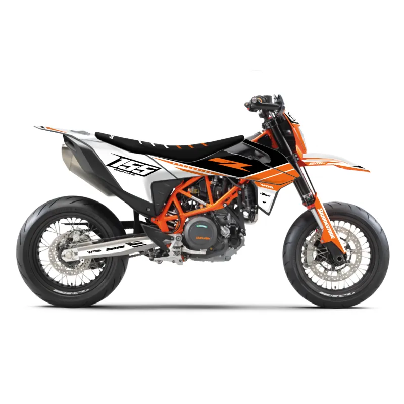 Graphic kit KTM Adventure - Supermoto Cafe White