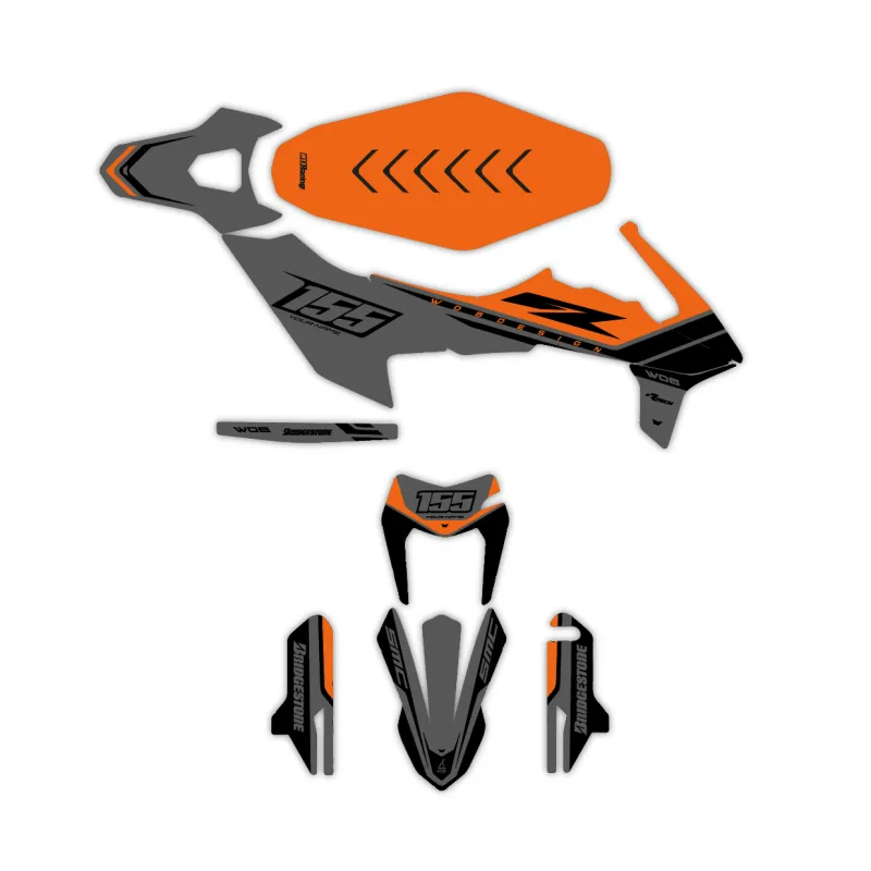 Graphic kit KTM Adventure - Supermoto Cafe Orange