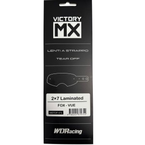 VictoryMX-Abreißvisiere | laminiert 2x7 | Fox VUE