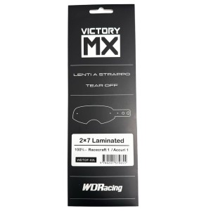VictoryMX-Abreißvisiere | laminiert 2x7 | 100% Racecraft 1 / Accuri 1 - FMF