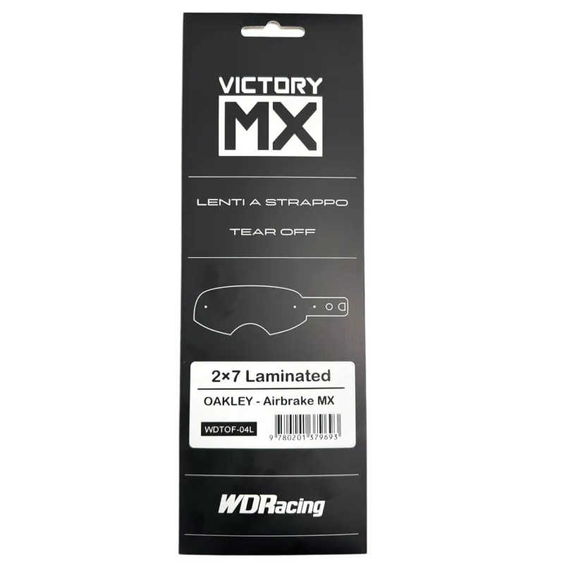 Jeu d’écrans jetables VictoryMX | laminées 2x7 | Oakley Airbrake