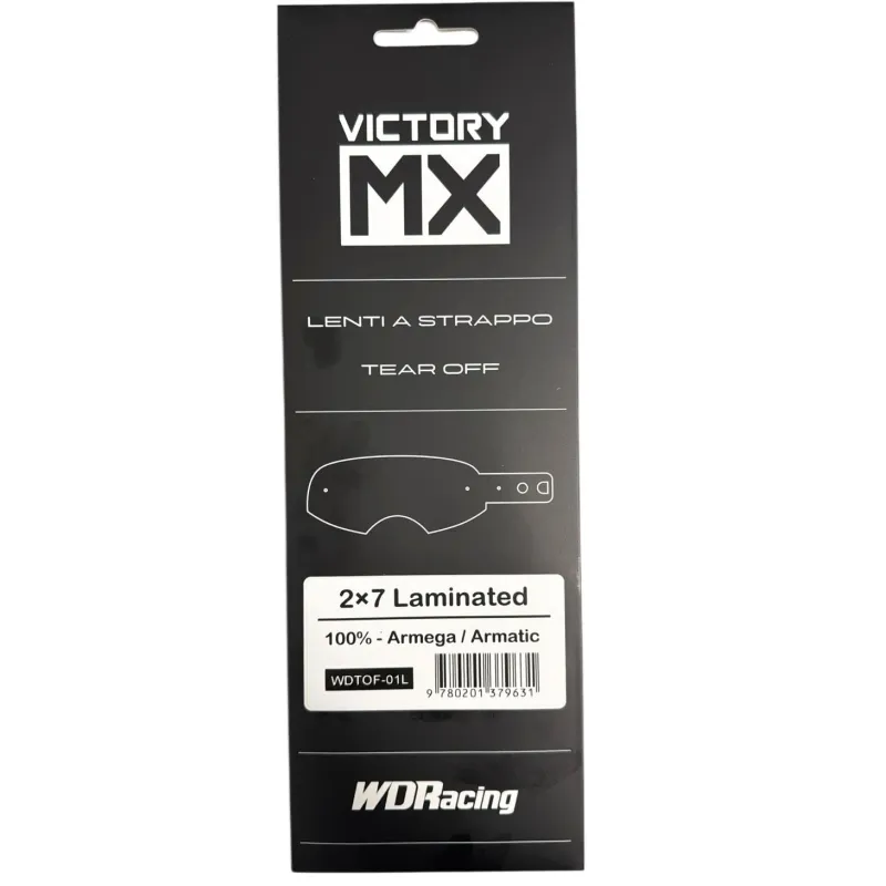 Tear Off VictoryMX | laminated 2x7 | 100% Armega - Armatic