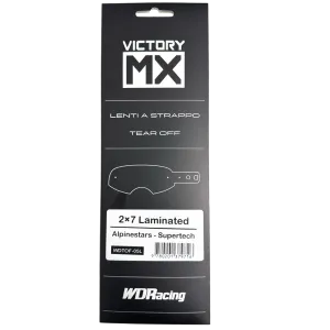 Tear Off VictoryMX | laminated 2x7 | Alpinestars Supertech