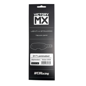 VictoryMX-Abreißvisiere | laminiert 2x7 | Alpinestars Vision 8/5/3