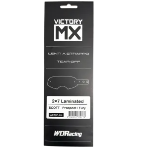 VictoryMX-Abreißvisiere | laminiert 2x7 | Scott Prospect / Fury