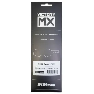 Tear Off VictoryMX | standard 50pcs | Alpinestars Vision 3 / 5 / 8