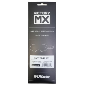 VictoryMX-Abreißvisiere | standard 50pcs | Alpinestars Vision 3 / 5 / 8