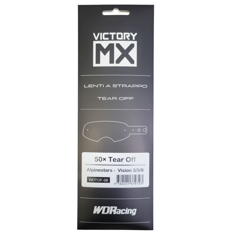Jeu d’écrans jetables VictoryMX | standard 50pcs| Alpinestars Vision 3 / 5 / 8