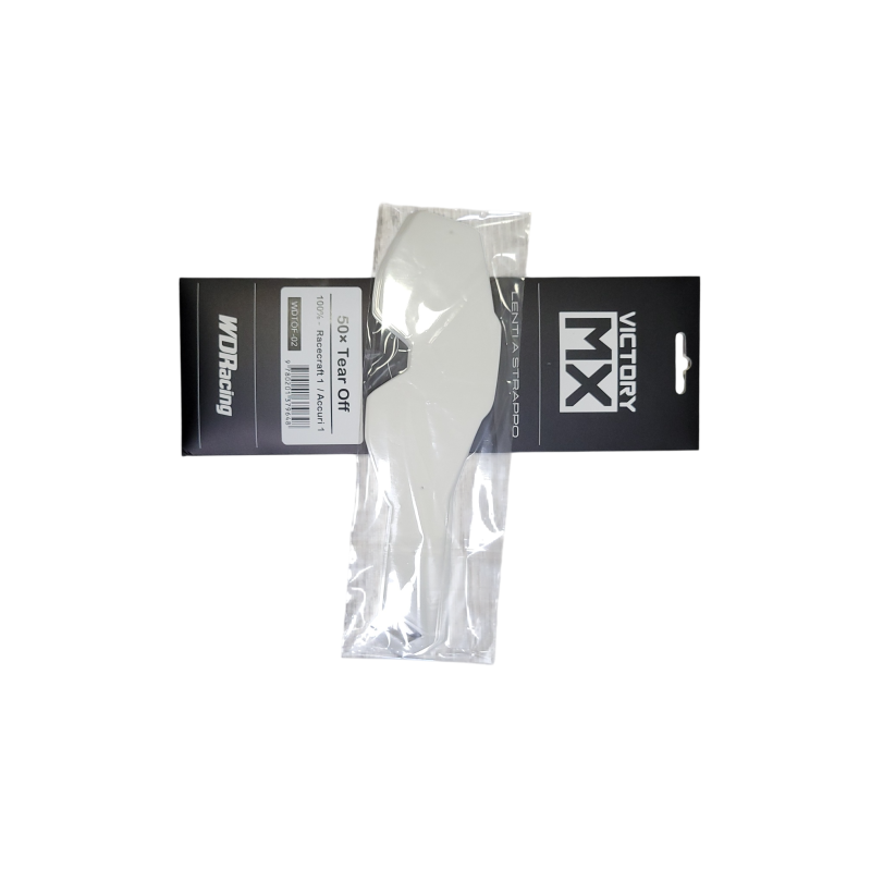 VictoryMX-Abreißvisiere | standard 50pcs | 100% Racecraft 1 / Accuri 1 / FMF