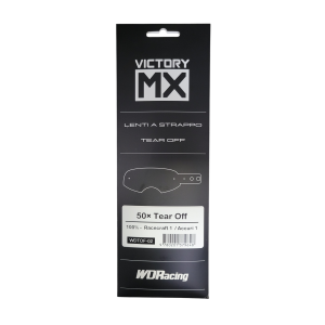 Tear Off VictoryMX | standard 50pcs | 100% Racecraft 1 / Accuri 1 / FMF