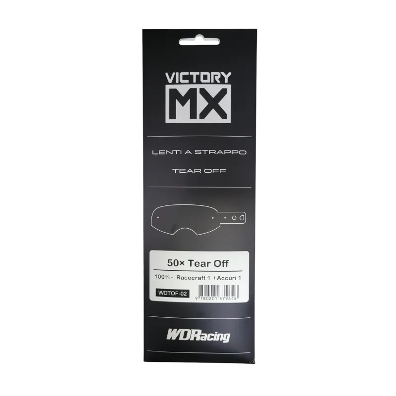 Lenti a strappo VictoryMX | standard 50pz | 100% Racecraft 1 / Accuri 1 / FMF