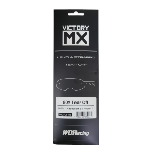 Tear Off VictoryMX | standard 50pcs | 100% Racecraft 2 / Accuri 2