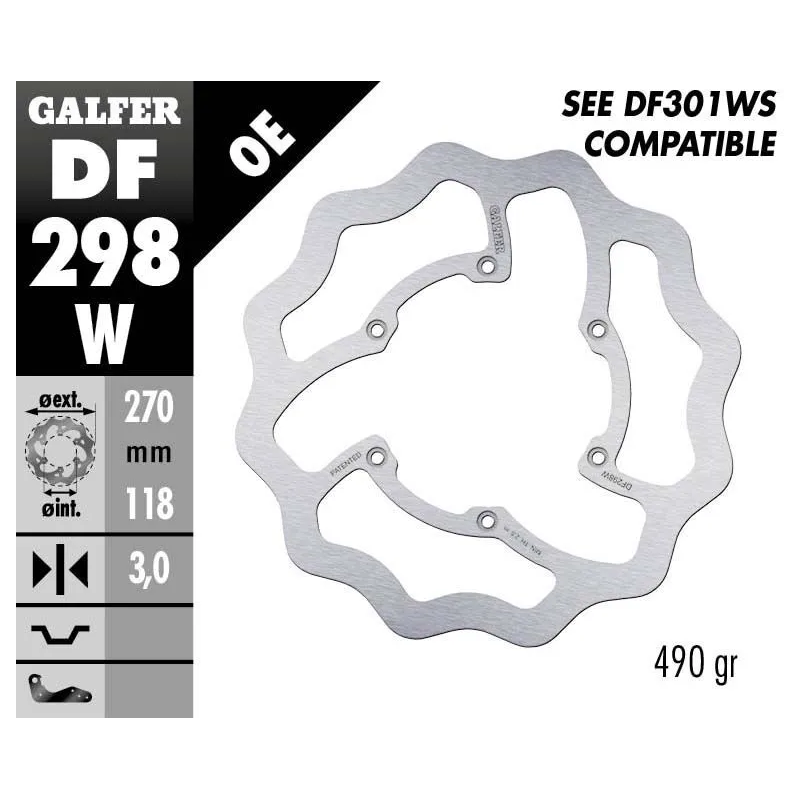 Disque de frein avant Galfer 270 mm | Yamaha YZ 125 18-21 / YZF 450 16-19 / YZF 250 16-20