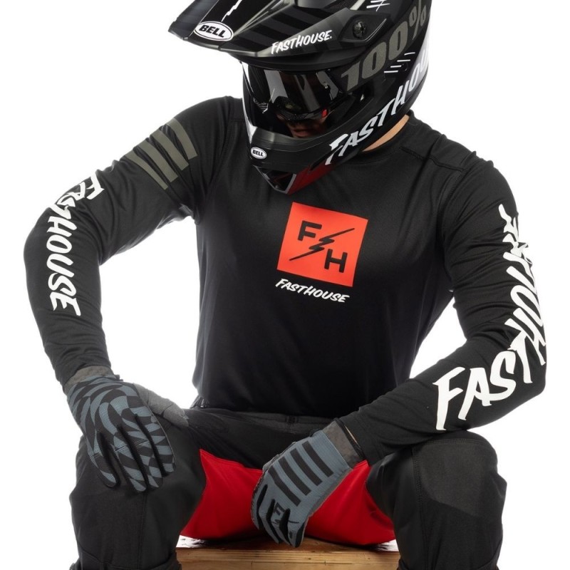 Trikot Fasthouse Carbon Echo Black
