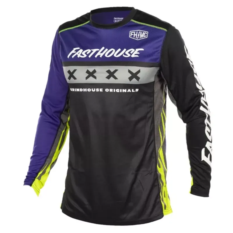 Maillot enfant Fasthouse Grindhouse Grimm Purple Black