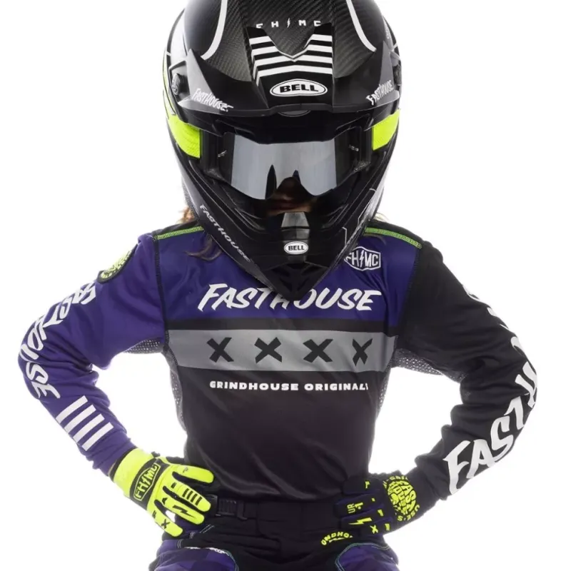 Maglia bambino Fasthouse Grindhouse Grimm Purple Black