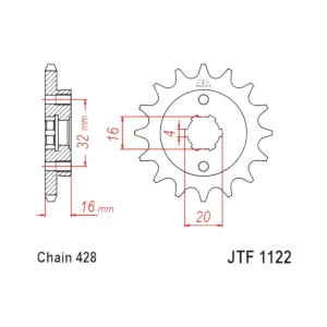Ritzel JT | Fantic XMF / XEF 125 2021+