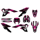 Kits déco moto Mondial SMX Motard "Splash Pink"