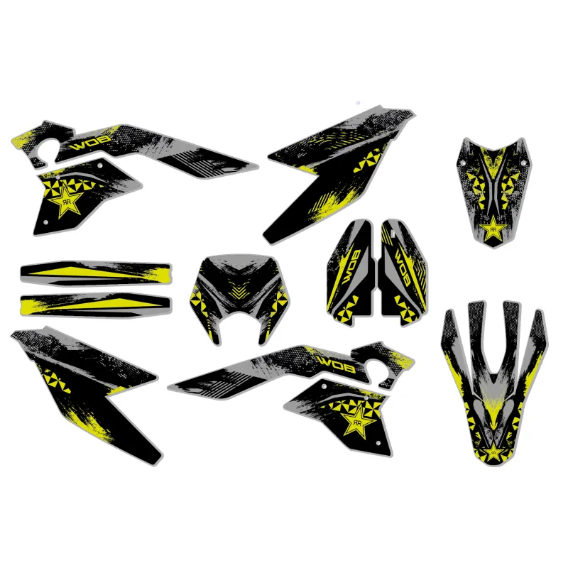 Kits déco moto Mondial SMX Motard "Splash Gray"